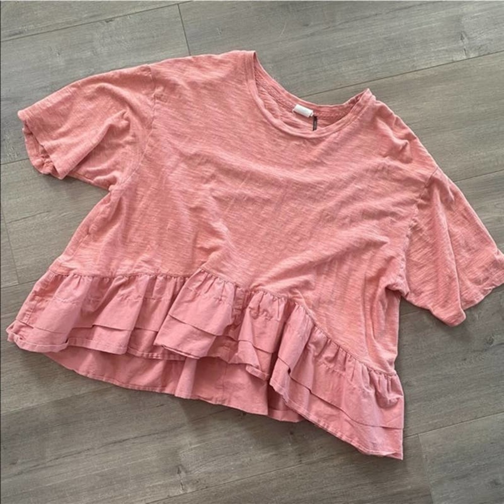 🚫Sold🚫 Akemi + Kin Mauve Pink Ruffle Blouse - Picture 2 of 5